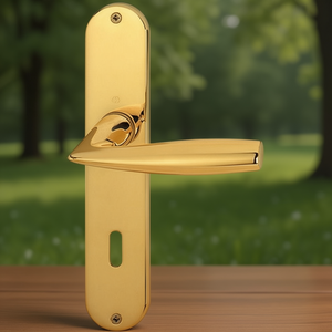 <b>Door</b> & Window Handle Set Vitoria M1515/302 8mm Offset 72mm Long <b>Plate</b> Lever Handle DIN EN 1906 OB VK - Product Image 3