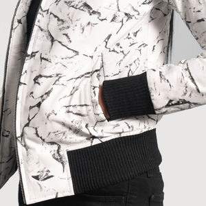 <b>Women's</b> Bomber <b>Jacket</b> OEM Custom Logo Lightweight Windproof <b>Zip</b> <b>Up</b> Fashion Streetwear Casual Outerwear Factory Wholesale - Product Image 4