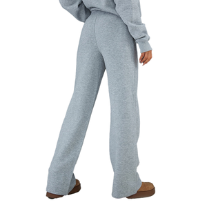 Sudadera con capucha de algodón de calidad de peso pesado, conjuntos de Jogger con logotipo personalizado, pantalones de chándal de invierno, chándal para mujer - Product Image 5