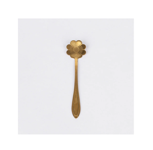 Cuillère de service en laiton pour restaurants Café et dessert Cuillère en métal jetable fabriquée en Inde Look de designer - Product Image 5