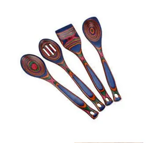 天然相思芒果木厨房工具套装印度制造的器皿作为每个家庭