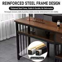 Ensemble de mobilier moderne pour salon de manucure, direct usine, 22 ans d'expérience, table de manucure double KD, poste de travail compact en bois pour technicien(ne) ongulaire