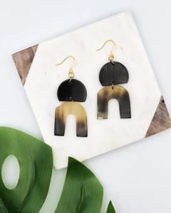 Pendientes de Cuerno de Búfalo para Niñas, Pendientes de Mujer, Joyería de Cuerno, Cuerno Natural para Mujer, Alta Calidad - Product Image 2