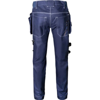 Pantalon de travail cargo robuste avec logo personnalisé pour hommes, genouillère multi-poches, pantalon de survêtement de construction, pantalon de travail imperméable et bon marché