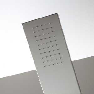 <b>Brushed</b> Steel Hydromassage Shower Panel with Overhead Shower Bathroom Sets Product - Product Image 6