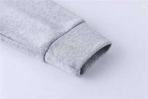 OEM Vente en gros Unisexe Logo personnalisé Votre marque Sweat-shirts en molleton de coton lourd respirant avec broderie et poches - Product Image 4