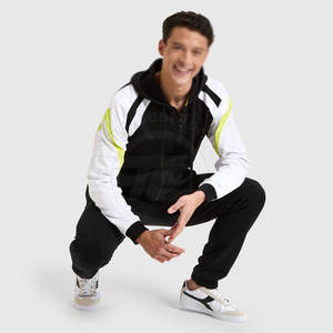 Ropa deportiva de dos piezas de primera calidad para hombre, chándales de entrenamiento deportivo transpirables para gimnasio, ropa de gimnasio informal de nuevo estilo para invierno - Product Image 3