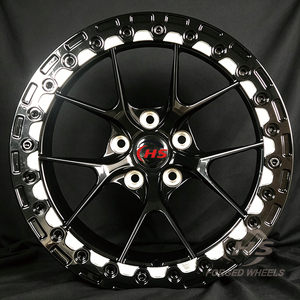 Cerchi Forgiati da Corsa 5x112 5x120 5x114.3, Ruote Personalizzate in Lega di Alluminio T6061 con Beadlock per Drag Racing BMW <span class=keywords><strong>Nissan</strong></span> <span class=keywords><strong>GTR</strong></span> Supra Corvette - Product Image 2