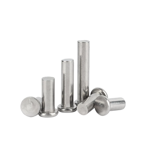 Rivet à tête plate personnalisé GB871 GB1011 M2 M25 M3 M4 M5 M6, dôme rond, acier inoxydable 304 316, rivet solide - Product Image 1