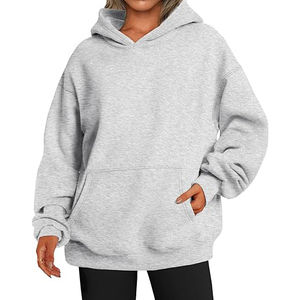Vente en gros de sweatshirts à manches longues en coton biologique pour femmes sweatshirts à capuche avec logo personnalisé - Product Image 1