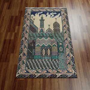 Vintage Design Rug, Printed Rug, Patterned Prayer Rugs, Muslim Gift,Nonwoven Soft Rug - Product Image 2