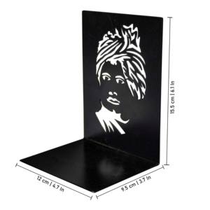 Sujetalibros Metálicos Modernos en Blanco y Negro, Estilo Swami Vivekananda, Decorativos para el Hogar, Oficina y Estudio - Product Image 4