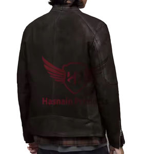 Ropa Invierno Logotipo personalizado Chaqueta de gamuza Hombres High Street Cremallera suelta Casual Hombres Sólido Slim Fit Chaqueta de cuero de gamuza Cómodo - Product Image 6