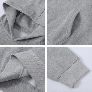 เสื้อฮู้ดผู้ชายทรงปกติสำหรับฤดูหนาว ผ้าฟลีซ 100% คอตตอน แบบสวมหัว แฟชั่นสตรีทแวร์ รับปักโลโก้ตามสั่ง มีกระเป๋า ขายส่ง OEM - Product Image 4