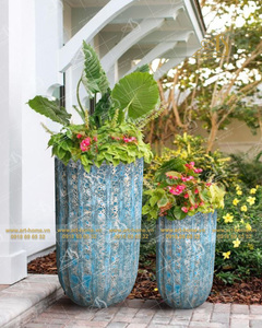 Haute qualité Design moderne en céramique galvanisé Pots de fleurs jardinières décor à la maison jardin Mini paysages Art-maison céramique - Product Image 1