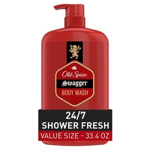 Gel douche Old Spice Swagger pour homme, parfum bois de cèdre, fraîcheur douche 24/7, lot de 2 x 33,4 oz - Product Image 2