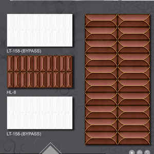 Carreaux de métro en marbre émaillé poli de couleur marron 30*60 avec finition brillante pour mur de cuisine et de salon Fabriqué en Inde - Product Image 1