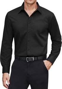 Camisa de corte recto en tela 100% algodón. Mangas largas, sin bolsillo, y disponible en una variedad de colores. - Product Image 5