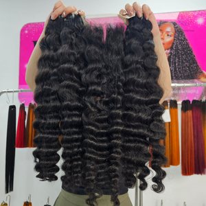 Paquets de cheveux humains de vague d'eau avec la fermeture de dentelle frontale 100% cheveux bruts vietnamiens non traités de vague d'eau vente chaude - Product Image 3