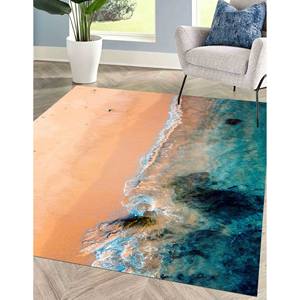 Alfombra Costera: Paisaje con Vista al Mar, Alfombra Antideslizante, Alfombra Suave No Tejida - Product Image 3