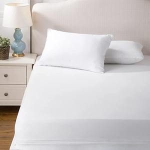 Tapis de lit de luxe blanc de qualité supérieure, tapis de mahjong, protecteur, rembourrage en coton, doux, hypoallergénique, écologique, imperméable, toutes saisons - Product Image 1