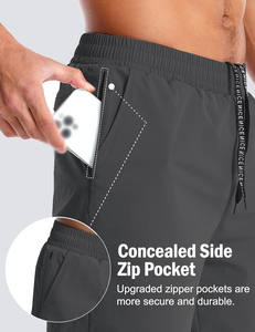 Custom Athletic Mesh <b>Shorts</b> <b>with</b> Compression Liner <b>Phone</b> <b>Pocket</b> Sporty Style for Workout Sports Fitness Gym Running Jogging - Product Image 2