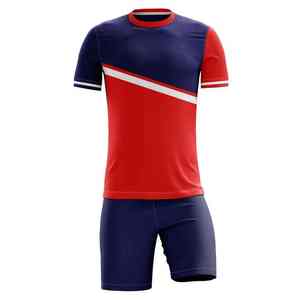 Mejor diseño personalizado Color y tamaño transpirable manga corta uniforme de fútbol hecho en fábrica uniforme de fútbol ligero para la venta - Product Image 4