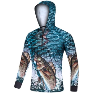 Maillots de pêche à séchage rapide par sublimation personnalisée vêtements de pêche 100% coton polyester nouveau design chemises de pêche d'été personnalisées - Product Image 4