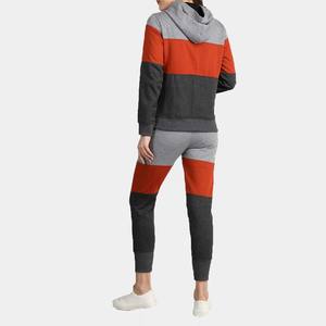 Conjunto de chándal con cremallera de bloque de Color de algodón 100% para mujer de la mejor calidad, ropa de calle de invierno transpirable, chándal con logotipo frontal, cierre 2 en 1 - Product Image 3