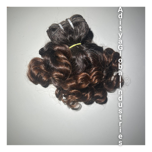 100% bébé bouclé Remy indien extensions de cheveux humains prix de gros cuticule alignés cheveux vierges bouclés faisceaux vendeur de cheveux humains - Product Image 2