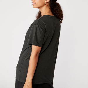 เสื้อยืดผ้าฝ้ายออร์แกนิก100% สำหรับผู้ชายเสื้อยืดขนาดใหญ่กว่าปกติพิมพ์โลโก้ออกแบบได้ตามที่ต้องการ - Product Image 5