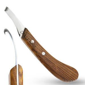 Outils de maréchal-ferrant les plus vendus couteau de sabot avec manche en bois couteau de coupe de maréchal-ferrant droitier lame tranchante outils de soin du sabot de cheval - Product Image 1