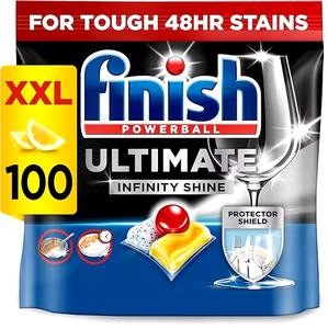Tablettes pour lave-vaisselle Finish Ultimate Infinity Shine | Senteur: Citron | Taille: 100 Pastilles pour lave-vaisselle - Product Image 3