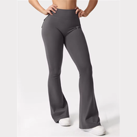Nuevos Leggings de Yoga para Mujer, Sólidos, Transpirables, de Cintura Alta, Moldeadores, con Bolsillo Frontal, Elásticos en Cuatro Direcciones, de Spandex/Nylon, de Secado Rápido