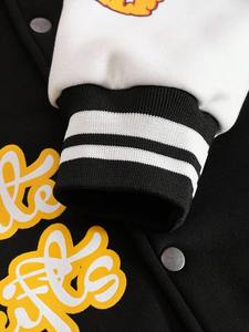 เสื้อแจ็กเก็ตผ้าฝ้ายสีดำสำหรับ100%, เสื้อแจ็คเก็ตผ้าฝ้ายมีฮู้ดแขนสีขาวเสื้อผ้าสำหรับใส่ในฤดูหนาว - Product Image 5