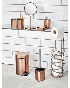 Ensemble de salle de bain moderne en métal, accessoires de maison élégants, organisation de la salle de bain, porte-serviettes, distributeur de savon, gobelet à brosse à dents, ensemble de rangement - Product Image 3