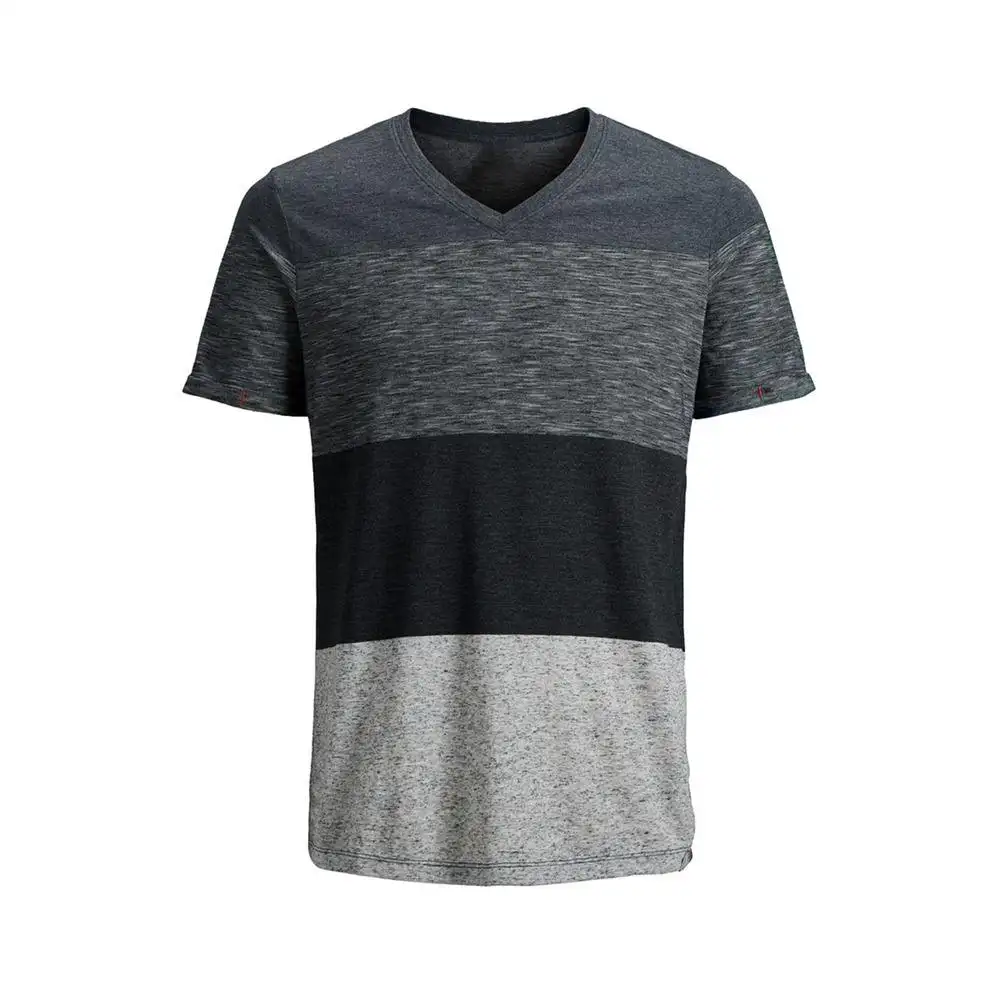 Yüksek kalite erkekler v yaka T Shirt yaz gündelik giyim özel erkek tişörtlerin son moda düşük fiyat