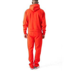 Ensemble de survêtements vintage personnalisés pour hommes, nouveau design, sweats à capuche et pantalons brodés en coton éponge français en coton vieilli - Product Image 6