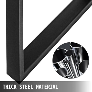 Wholesale Metal Furniture Legs 28x35 in 2Pcs Dining <b>Table</b> Legs Capacity 2204lbs Load <b>Black</b> Color DIY Furniture Legs EDPTBL004 - Product Image 6