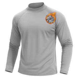 Chemise de compression thermique respirante à manches longues pour homme, sous-vêtement de sport, équipement d'hiver, t-shirt de course en polyester - Product Image 1