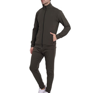 Logo personnalisé Full Zip Up Survêtement Coton Polyester Polaire Tech Terry Survêtement de Sport Jogger Usure Survêtement - Product Image 6