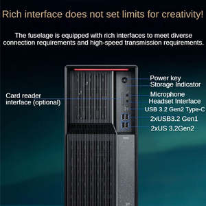 L e n o v o Think Centre Neo P900 Inter Core I7-13700KF 16 Go DDR4 1 To SSD RTX4060Ti-8GB ordinateur de bureau professionnel - Product Image 2