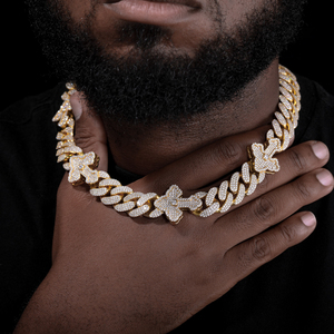 Cadena de eslabones cubanos con estilo Popular, collares de Hip Hop de Plata de Ley 925 con diamantes cultivados en Leb para hombres - Product Image 6