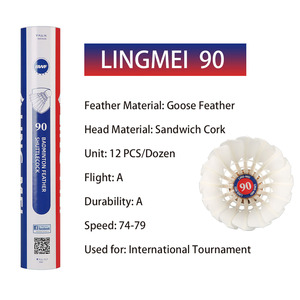 Aeroplane EG1130 Black Label Gänsefeder Lingmei 90 Pro BWFXML Badminton Federball Sportball - Product Image 6
