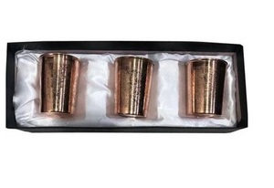 Verre gobelet en cuivre à revêtement émaillé pour l'utilisation de l'eau potable Verre gobelet en cuivre en métal sain et non toxique en vente en gros - Product Image 4