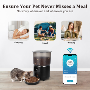 เครื่องให้อาหารสัตว์เลี้ยงอัจฉริยะ Cobectal ควบคุมผ่านแอป ตั้งเวลาได้ สำหรับแมวและสุนัข ใช้ในบ้าน - Product Image 3