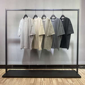 Wholesale Men's Sports Drop Shoulder T-Shirts 100% Cotton <b>Canvas</b> Fabric Custom Printed <b>Blank</b> Quick Dry Vintage Acid Wash - Product Image 6