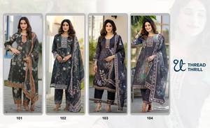LANZANDO NUEVO FESTIVE WEAR KURTI PENT CON DUPATTA TELA PESADA SUAVE CHIFFON CON TRABAJO DE IMPRESIÓN DIGITAL - Product Image 6