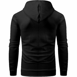 Sudadera con capucha y cremallera para hombre de alta calidad, nuevos deportes con estilo, sudaderas con capucha estampadas transpirables, bolsillos, poliéster/nailon, temporada de invierno - Product Image 3