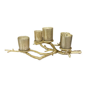 Portavelas con acabado antiguo de latón, soporte de mesa de Metal decorativo, nuevo estilo, soporte de vela hecho a mano de alta calidad - Product Image 5